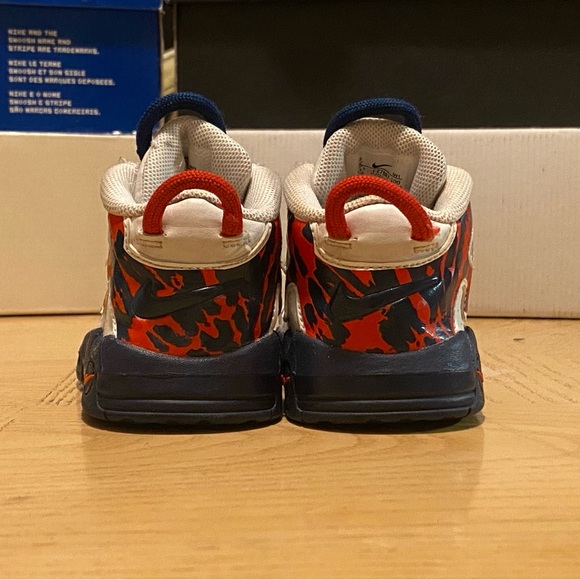 Nike Air Uptempo Red White Navy Sneakers with Bold Design - Picture 5 of 10